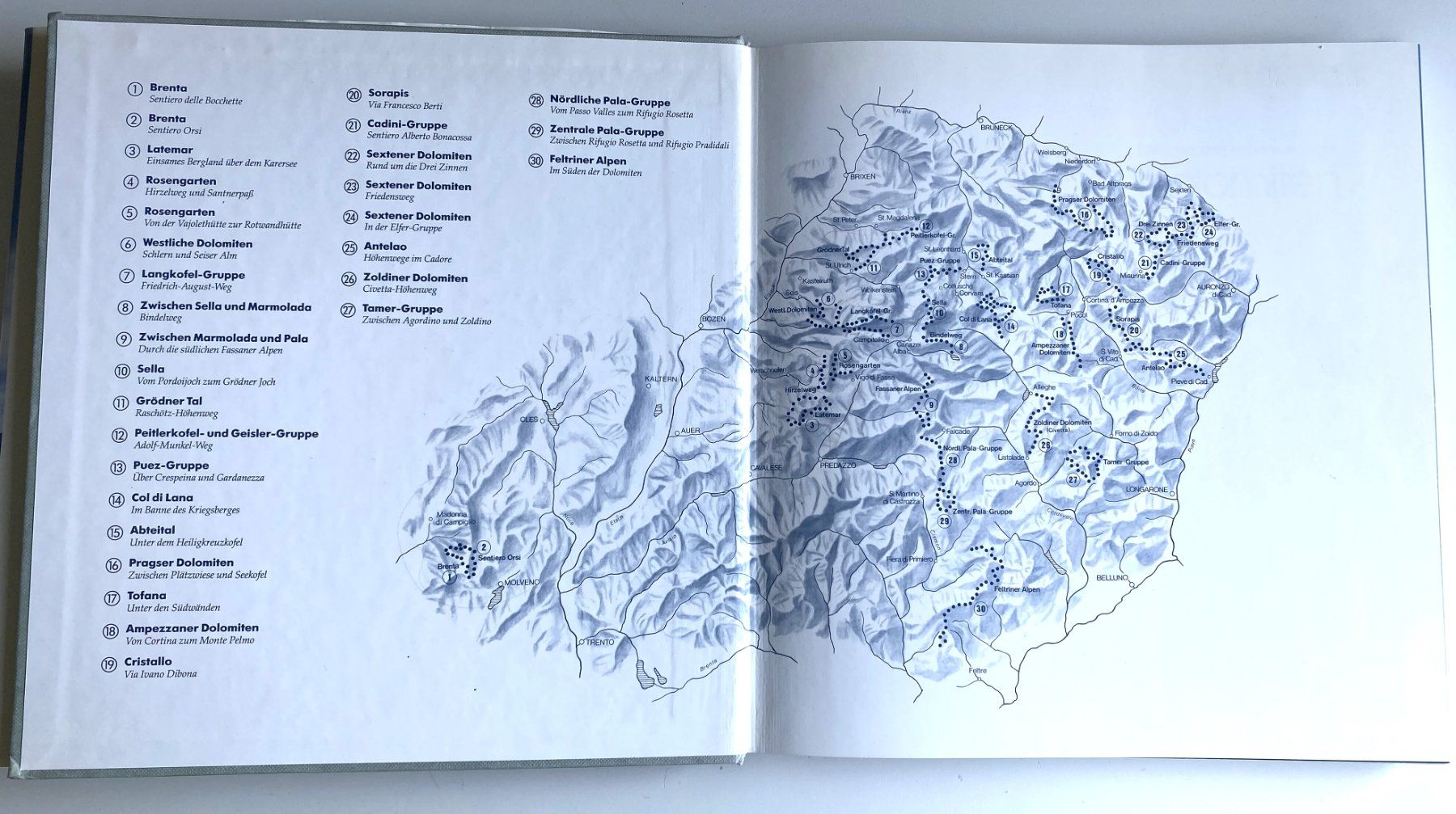 Libri: DOLOMITEN - Die schönsten Höhenwege der DOLOMITEN – Usato da Hünenberg venduto da Ecila 2