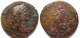 HADRIAN AE sestertius (119-123 AD) – Moneta Avgvsti