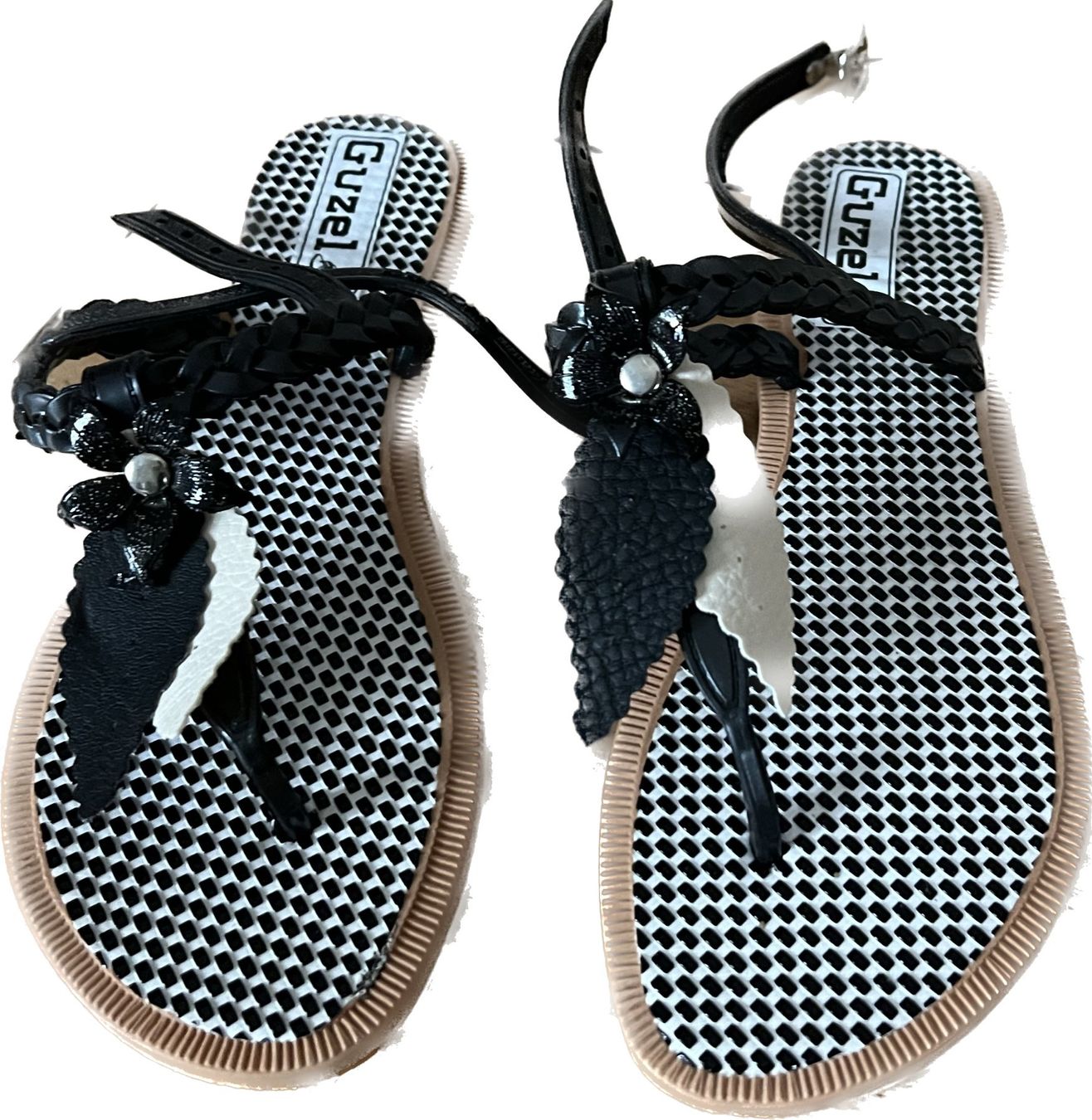 Damenschuhe: Latschen Gummi, schwarz/weiss Gr. 38 – Neu (gemäss Beschreibung) aus Oensingen von katepe