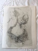 Liebespaar Otto Karl BACHMANN Lithografie