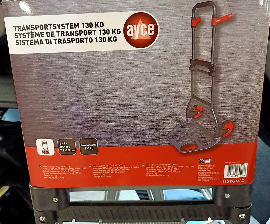 Carriole: Transportsystem 130kg, 40% Rabatt – Usato da Möhlin venduto da BestDeal_