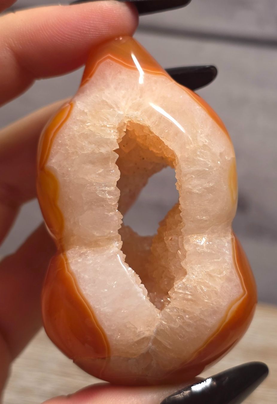 Minerali & Pietre curative: Karneol Achat Hulu 126g – Nuovo e nell'imballaggio originale da Matzingen venduto da Shay_Crystalz