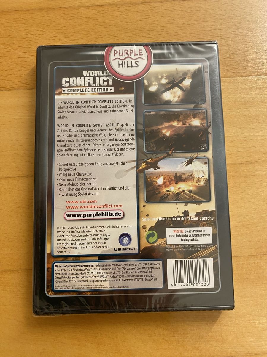 Giochi: World in Conflict: Complete Edition (PC) - Neu & versiegelt – Nuovo e nell'imballaggio originale da Erlenbach ZH venduto da bob_n5hk 1