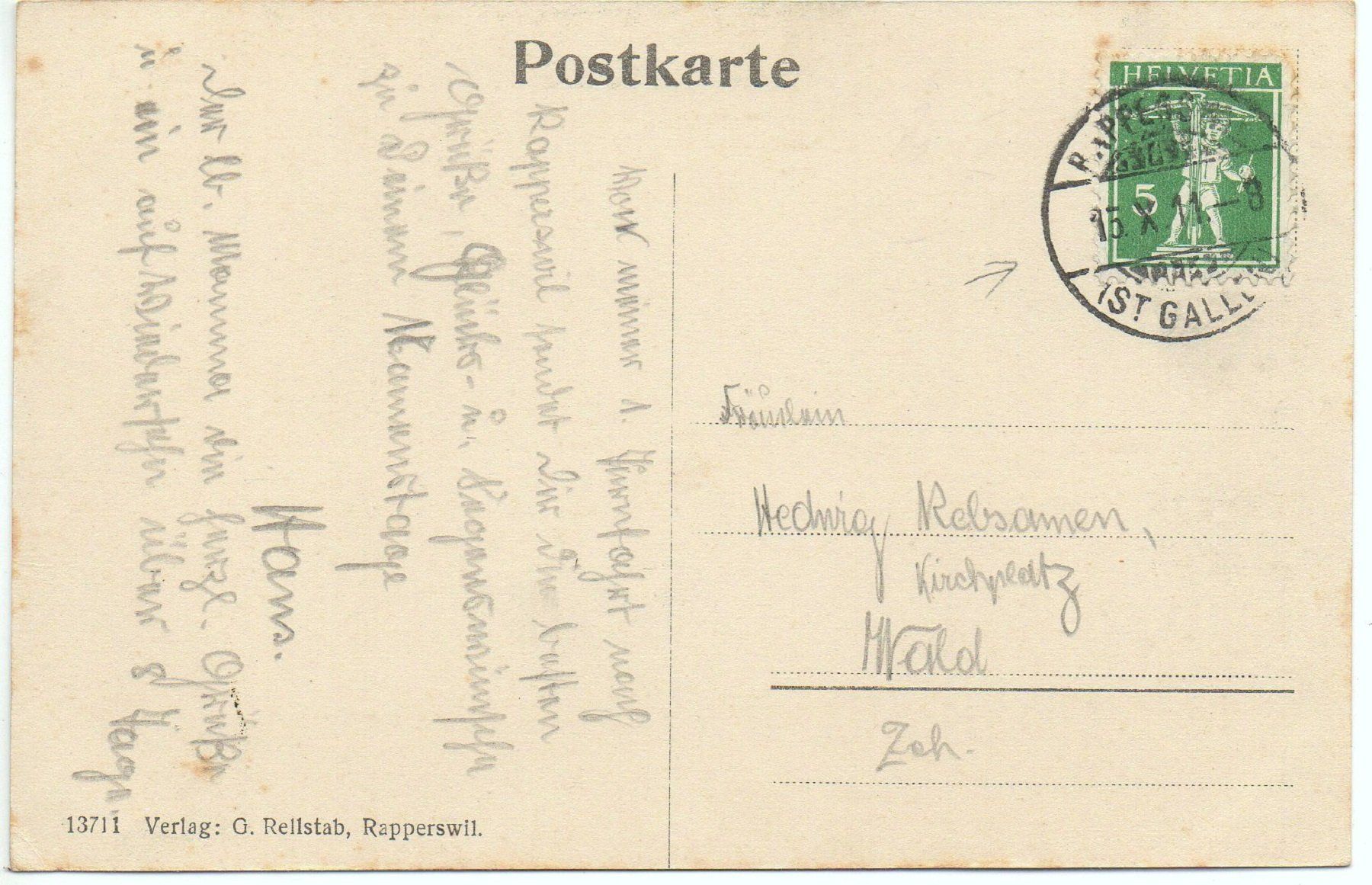 Cartes postales: Schloss RAPPERSWIL – D'occasion à Jona par philajona 1
