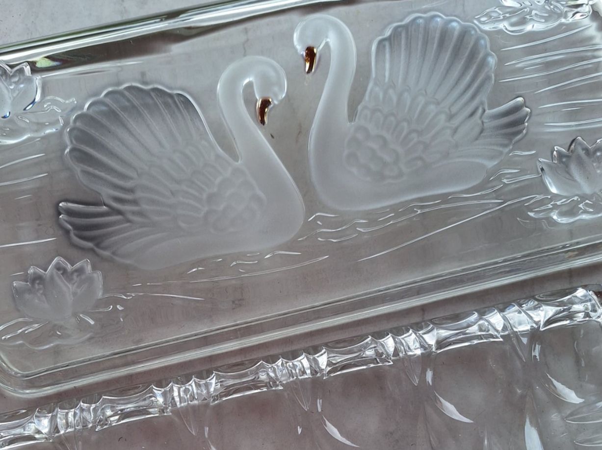 Piatti di portata: 2 STK CAKESPLATTEN AUS GLAS – Usato da Huttwil venduto da Kunterbuntli 4