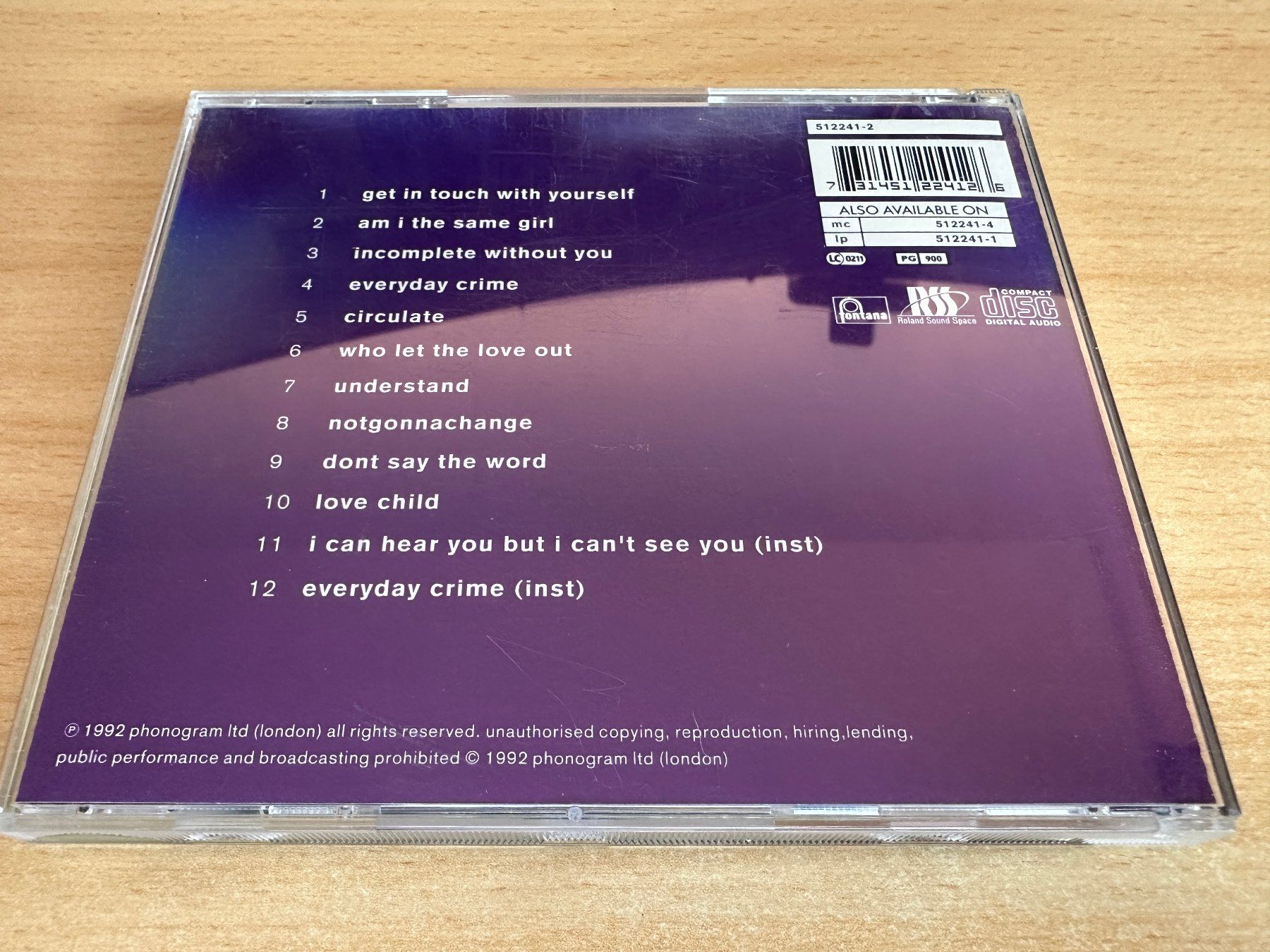CDs: Swing Out Sister – Get In Touch With Yourself – Gebraucht aus Rikon im Tösstal von Alpenmutz 1