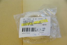 2x Gummidichtung 65mm, weiss, flach