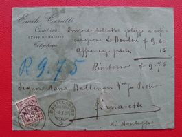 1907, Nr.85 (Ziffermuster) auf Brief von CASTELROTTO (TI)