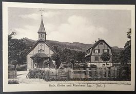 EGG Kath. Kirche und Pfarrhaus um 1905