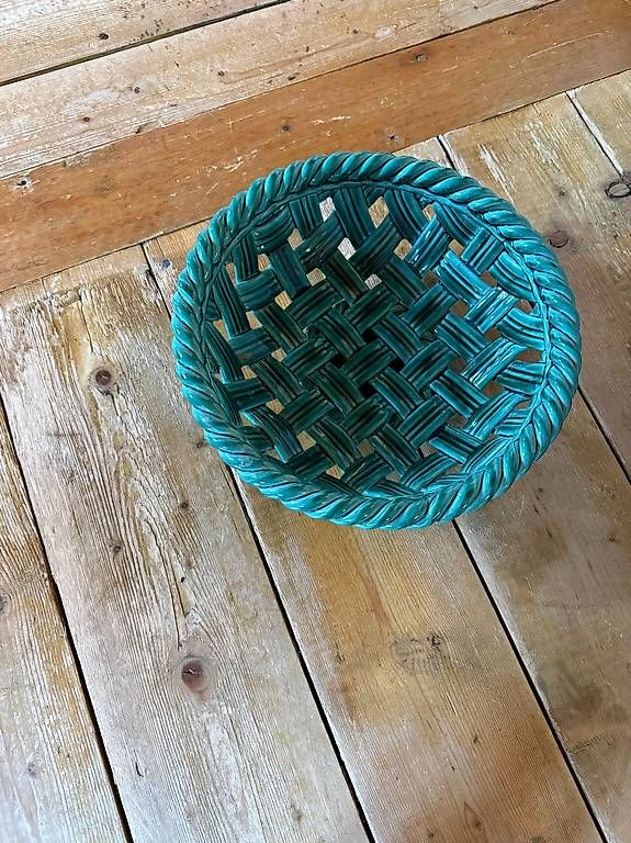 Altro per la casa: Panier décoratif Vintage rond vert turquoise  – Usato da Lutry venduto da dep_yj2j
