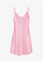 🌸 Rosa Satin-Negligee / Nachthemd – Grösse M 🌸