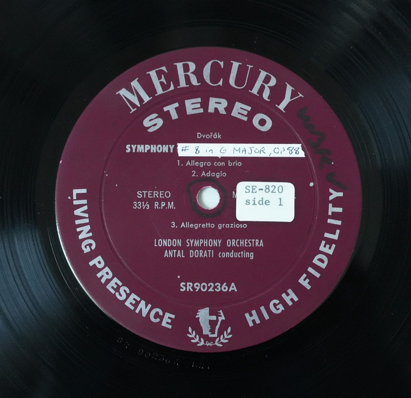 Schallplatten: Mercury SR 90236 / Dvorak Symphony No. 4 – Gebraucht aus Brunnen von Techfreak1 2