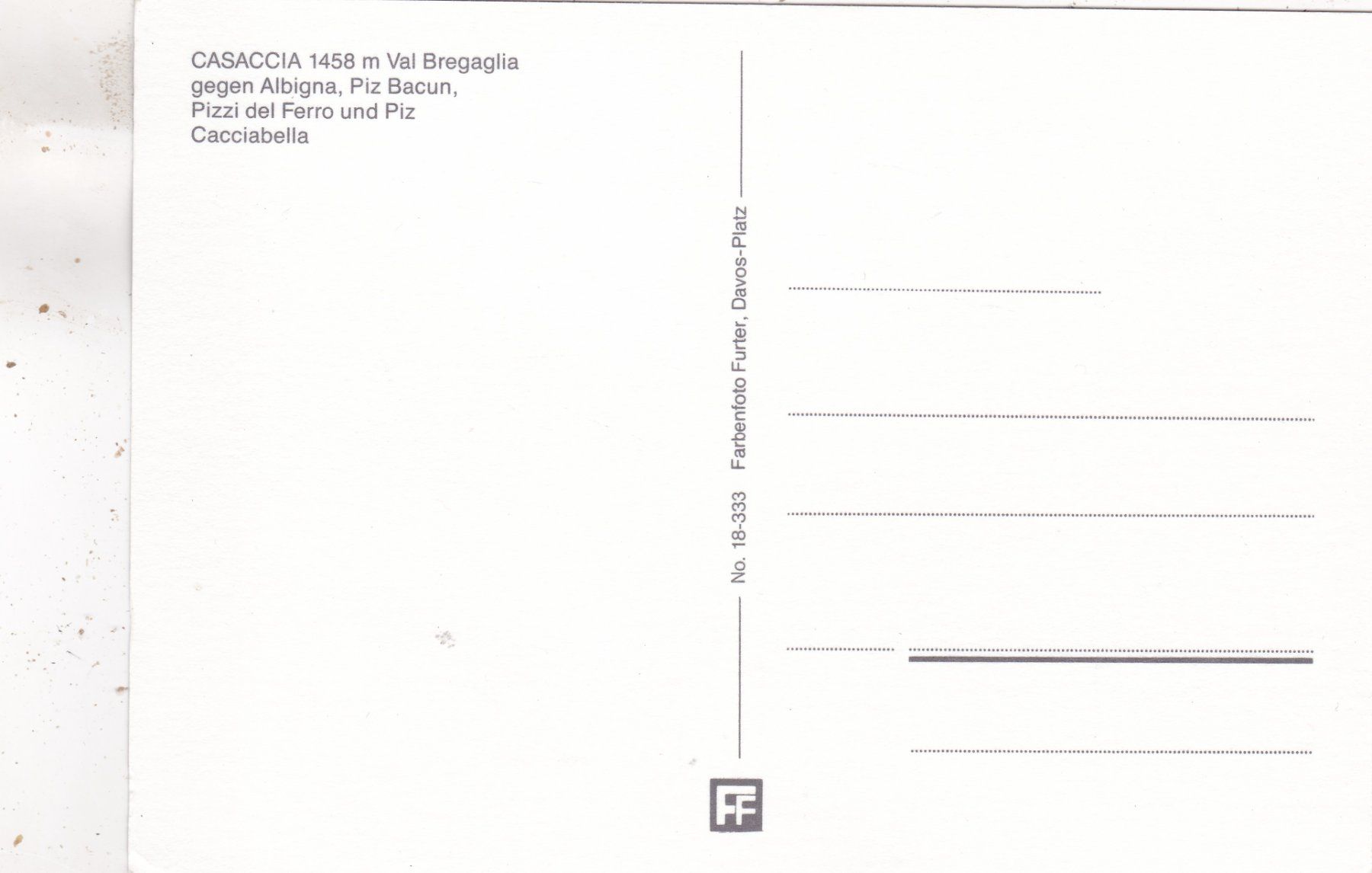 Cartoline postali: Casaccia – Usato da Herisau venduto da Lisegrat2008 1
