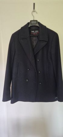 Caban Jacke Sainte James, reiner Schurwolle Gr.50 Dunkelblau