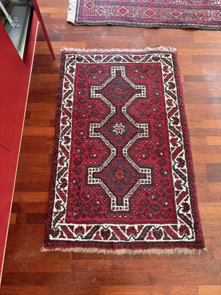 Tappeti: Orientteppich rot gemustert handgeknüpft klein 42x68cm – Usato da Dietikon venduto da arj_lrs8 3