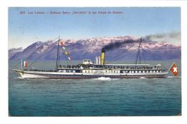 Lac Léman (VD) Bateau Salon "Helvetie" - les Alpes de Savoie