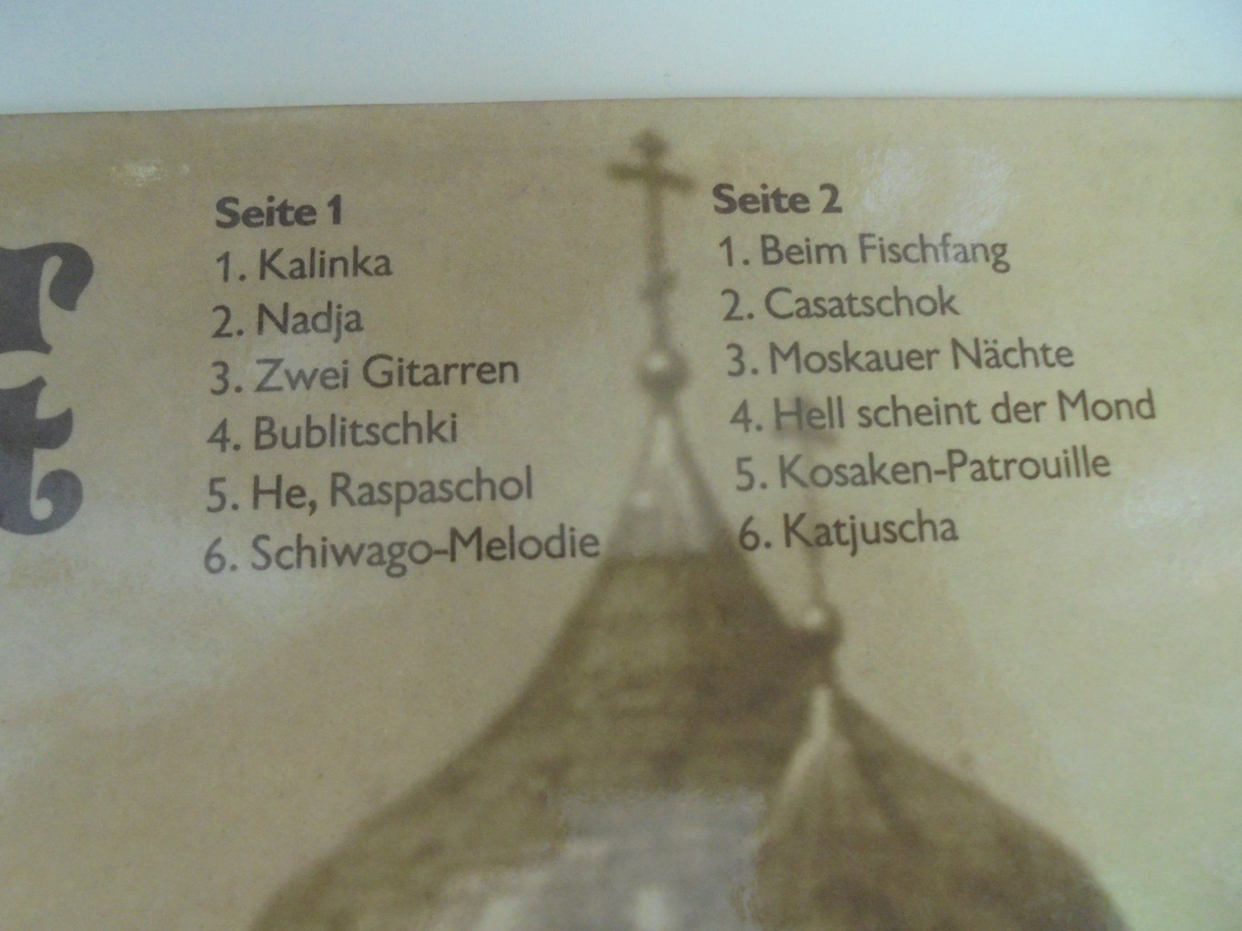 Dischi in vinile: " Hits der Zarenzeit " LP Deutschland – Usato da Crissier venduto da Promopost 2