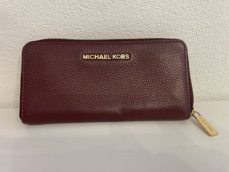 Michael Kors Geldbörse portmonaie rot bordeu