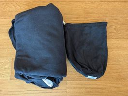 Tragetuch Baby Neugeborene schwarz