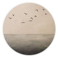 Holzbild offenes Meer Ø 45cm (neu, UVP 94.90 Fr.)