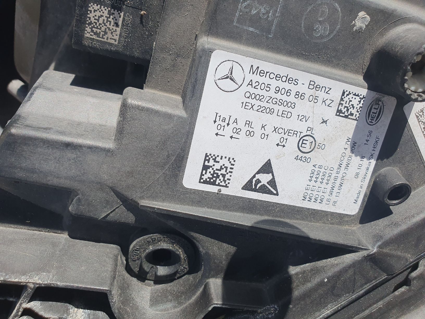 Mercedes-Benz Fari: MERCEDES W205 VOLL LED MULTIBEAM – Usato da Zizers venduto da _ATILLA_ 2
