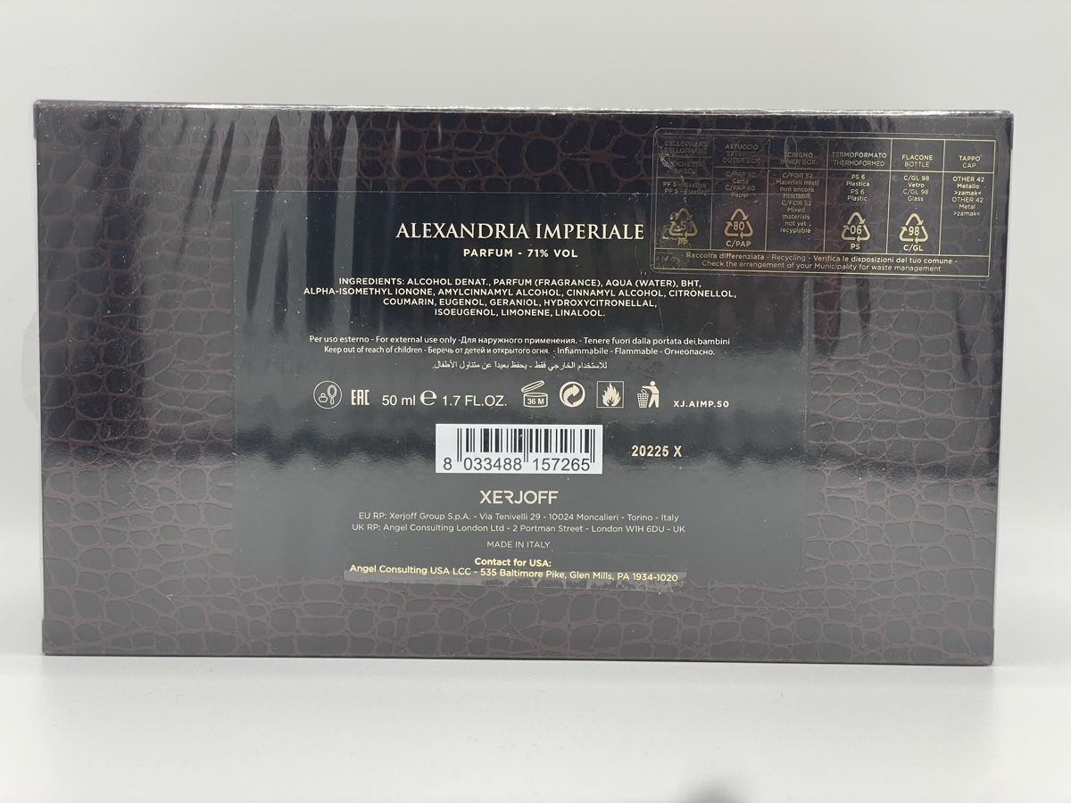 Xerjoff Profumi & Eau de Toilette: Xerjoff - Alexandria Imperiale  50ml – Nuovo (secondo la descrizione) da Frenkendorf venduto da Sakima1 2