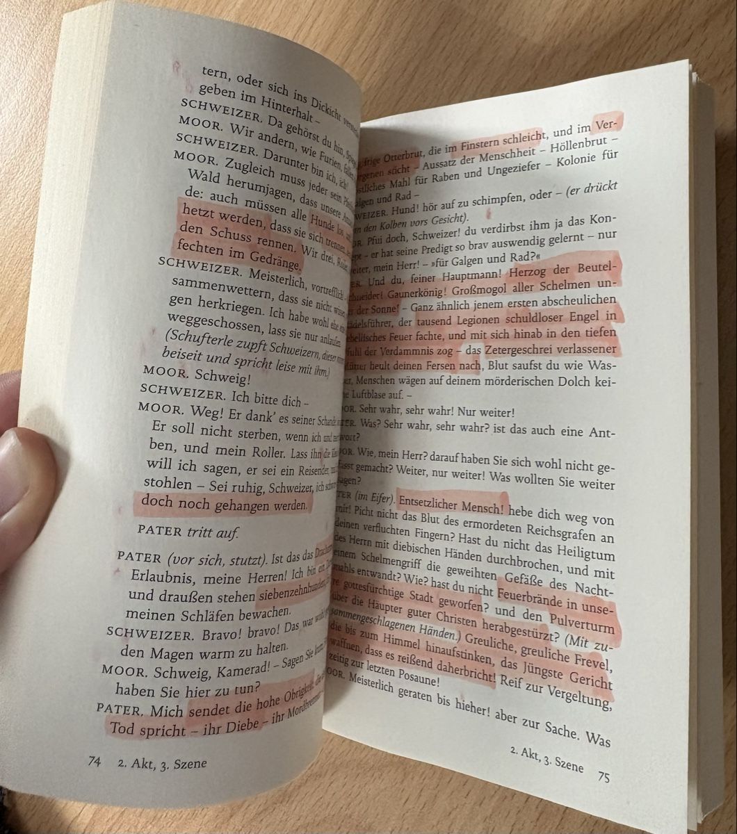 Libri: Die Räuber von Friedrich Schiller – Usato da Hünenberg See venduto da spartakus02 3