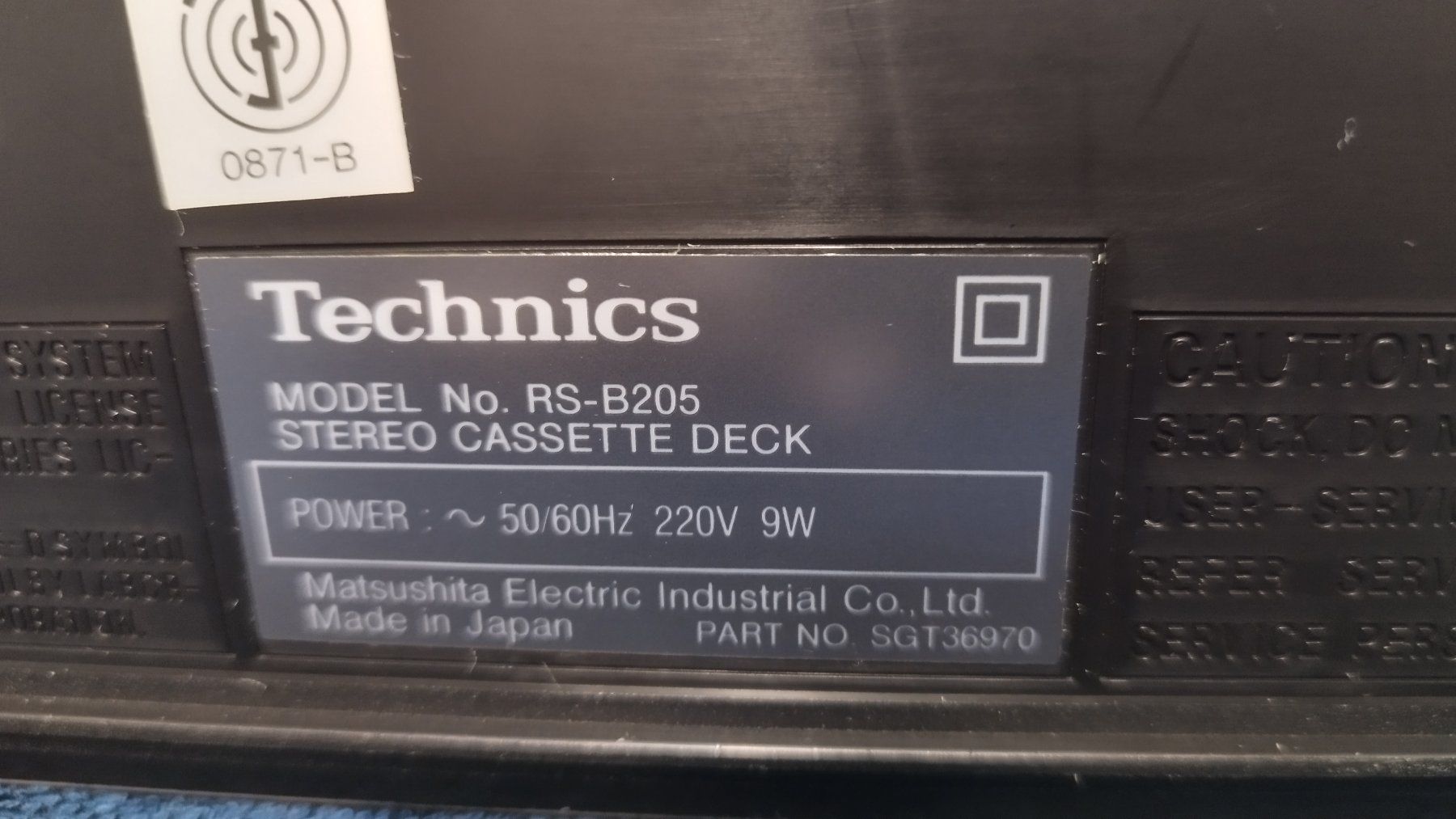 Technics Enregistreurs: Kassettengerät Technics RS-B205 – D'occasion à Zollikofen par Reiterglueck 6