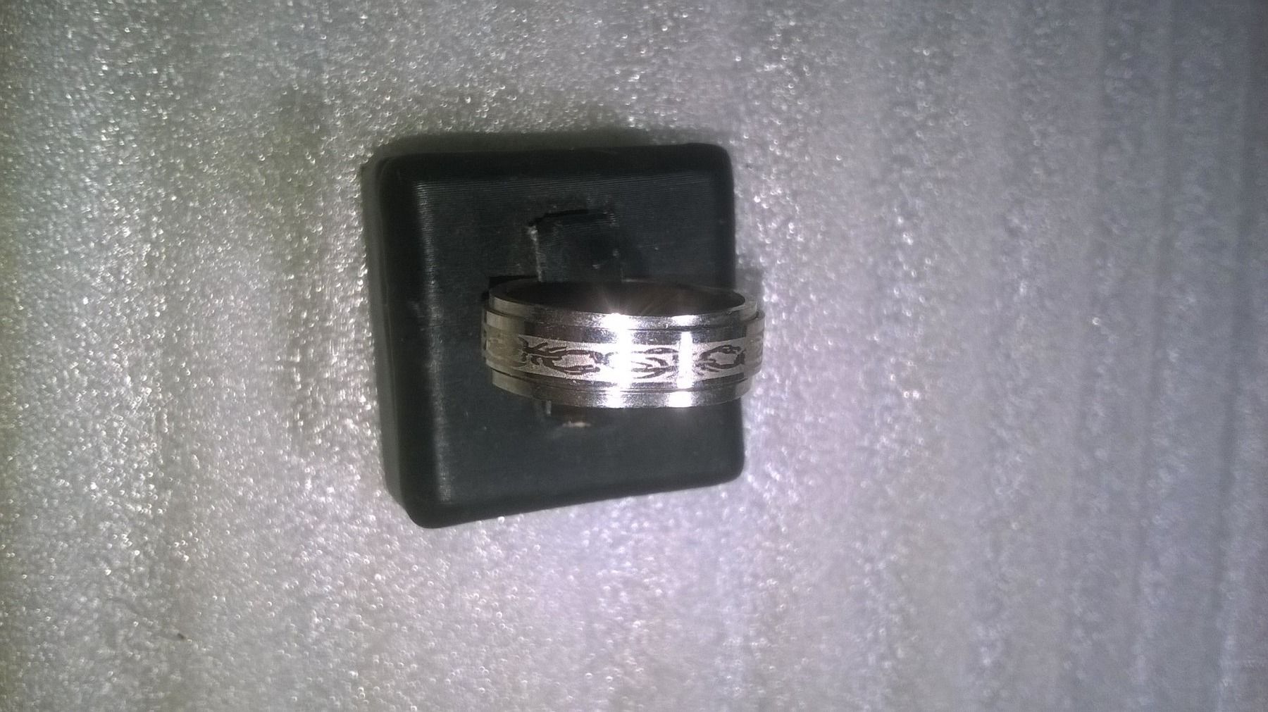 Anelli: ring edelsthal,,silber farbe,,,glanzig und matte – Nuovo (secondo la descrizione) da Basel venduto da bijoutrie_4