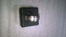 ring edelsthal,,silber farbe,,,glanzig und matte