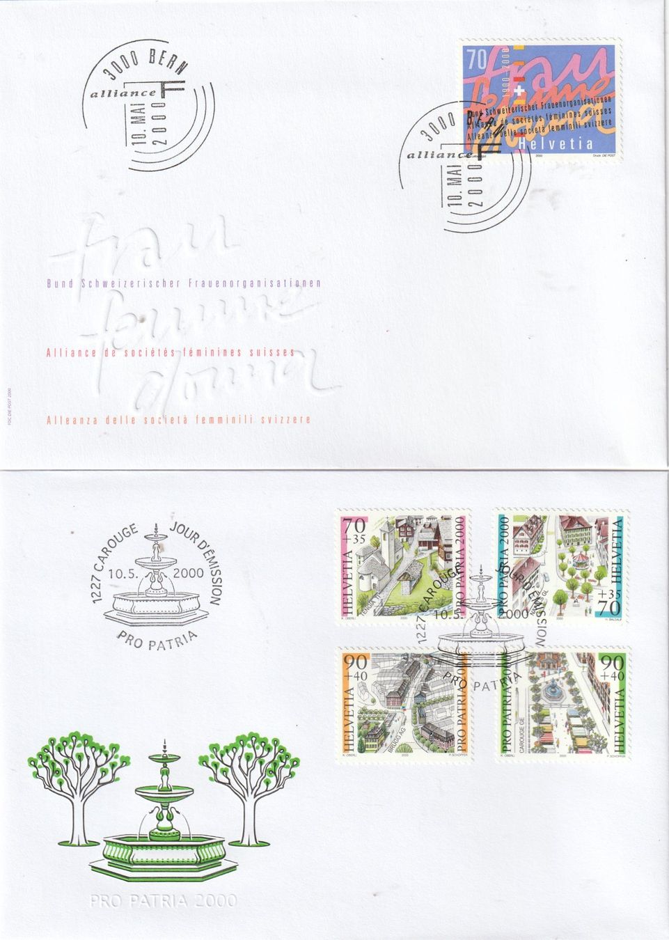 Tutti i francobolli: Swiss Post Abo Briefm. Lot 2000 Postfrisch und gestempelt – Usato da Rupperswil venduto da Ema10 8