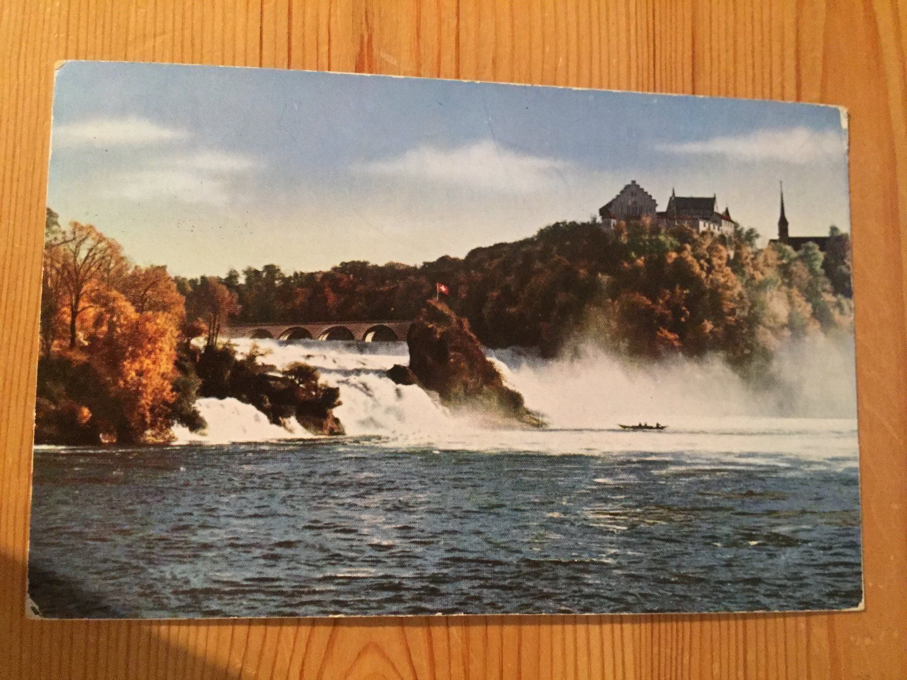 Ansichtskarten: Neuhausen - Rheinfall - AK 1955 – Gebraucht aus Oberuzwil von Henri09