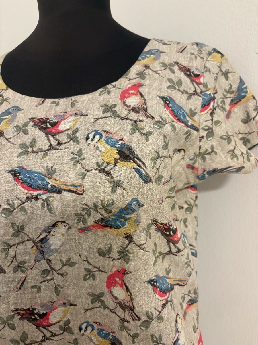Vestiti: Handgemachte Frühlingskleid mit Vogelmotiv – Nuovo (secondo la descrizione) da Bösingen venduto da ash_jnn8 1