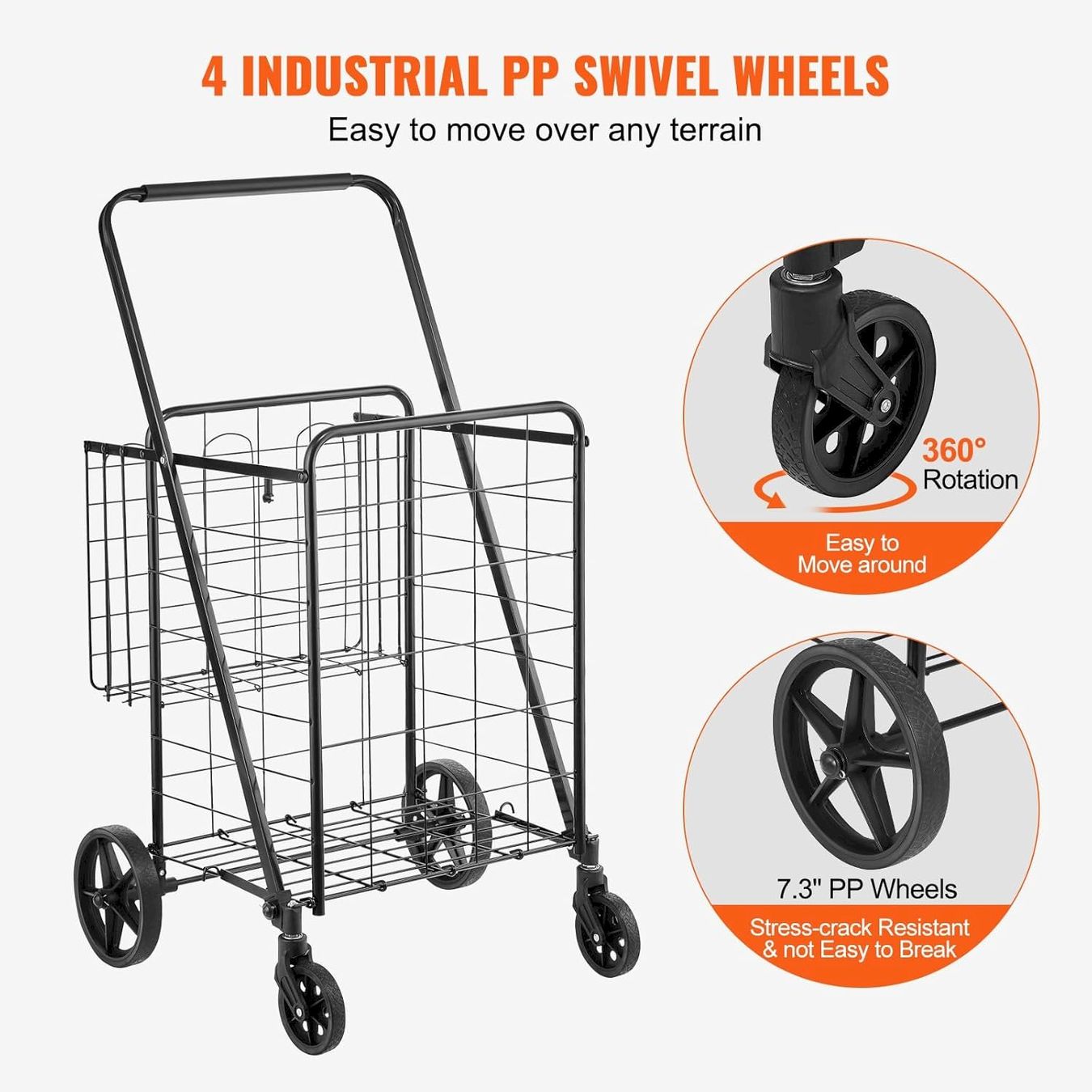 Autres articles pour la maison: VEVOR Einkaufstrolley Klappbar 50kg – Neuf avec emballage d'origine à Bottighofen par zaap 6