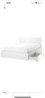 Ikea Malm Bett mit Matratze