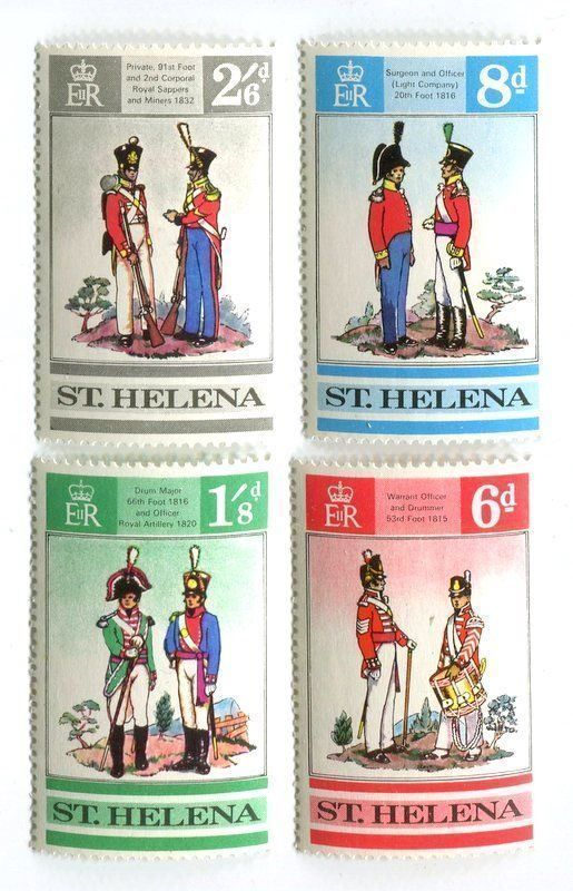 Tutti i francobolli: Briefmarken "Uniform". St. Helena. – Nuovo e nell'imballaggio originale da Basel venduto da Butsch5