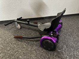 Hoverboard Go-Kart Aufsatz Violett Gebraucht