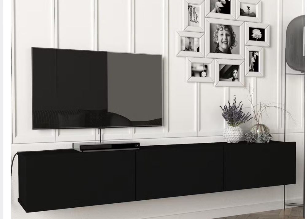 Tv Board Hangend Schwarz