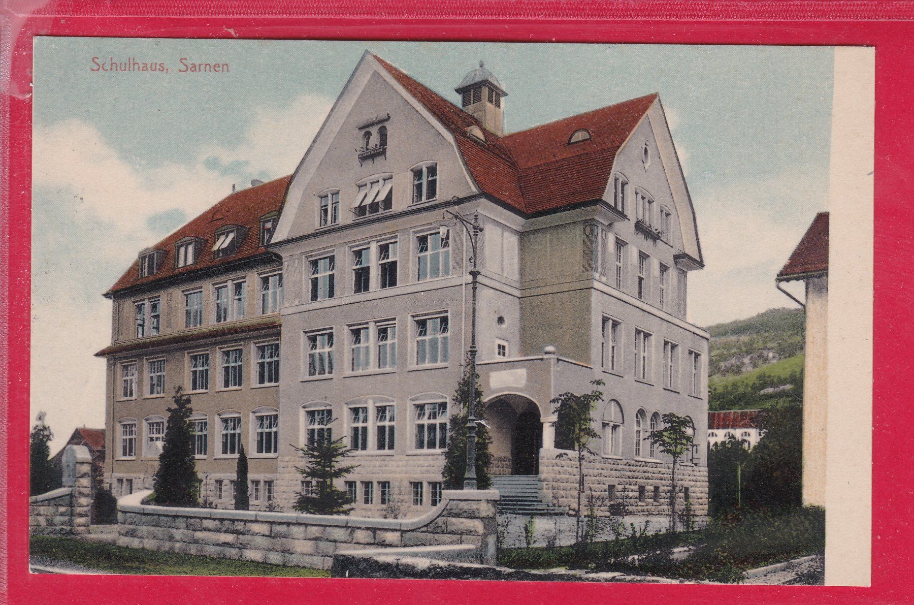 Cartoline postali: SCHULHAUS SARNEN, 4.11.1978 – Usato da Oberrieden venduto da Gebirgsstelze