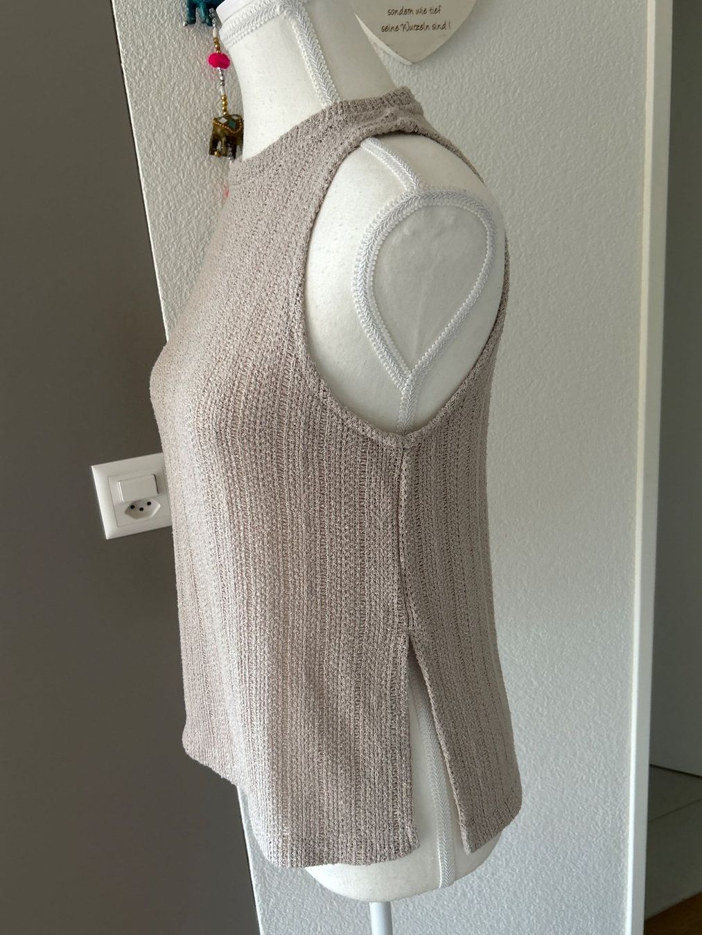 H&M Top: Stricktop beige von H&M Gr. XS – Usato da Brunnen venduto da Nala2929 4