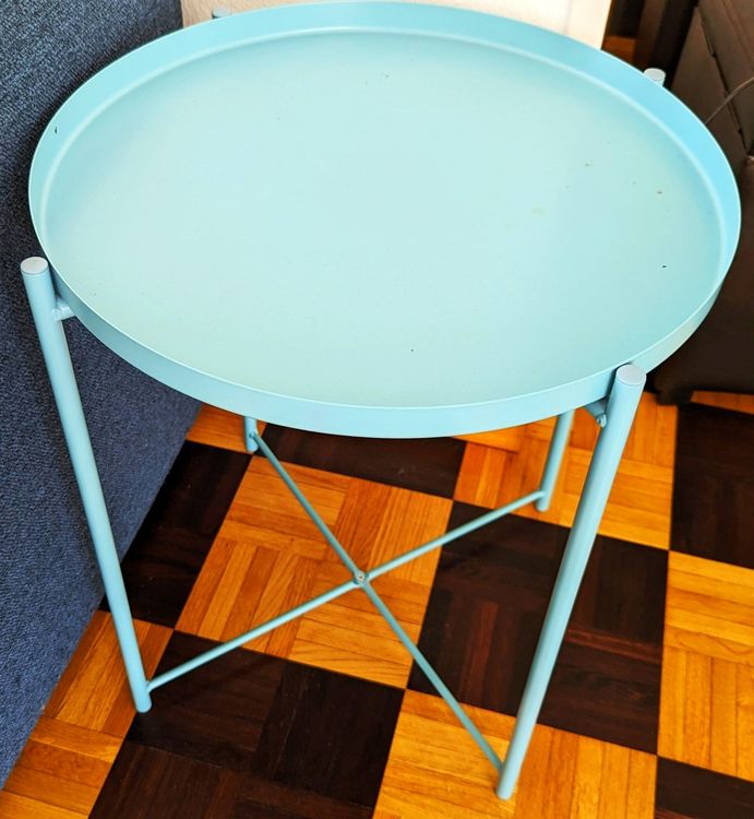 Round small metal table kaufen auf ricardo