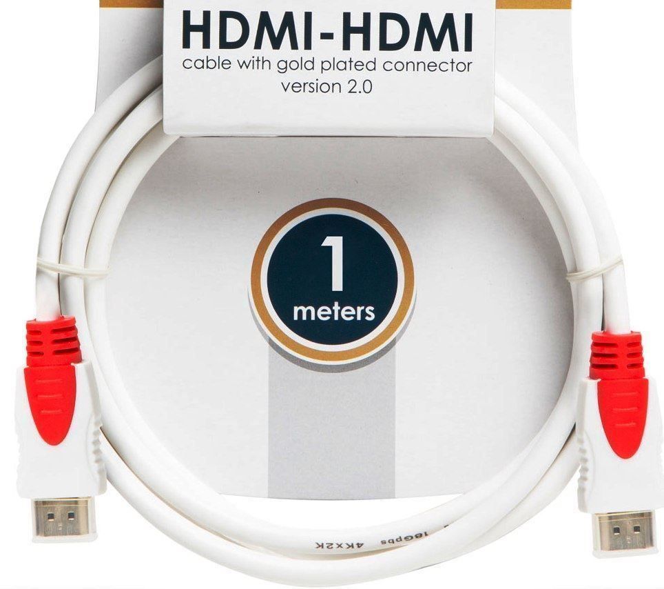 Cavi: HDMI Kabel -1 Meter - ULTRA 4K weiss – Nuovo e nell'imballaggio originale da St. Gallen venduto da schnaeppchen-preise 1