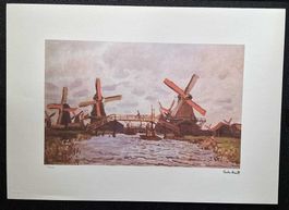 Claude Monet Mulini a Westzijderveld vicino a Zaandam 70x50