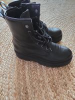 Even&odd Boots Stiefel Schnürboots Schuhe 39 schwarz Stiefel