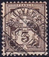 1906: Ziffermuster SBK-Nr. 81, mit Rundstempel, siehe Scan.
