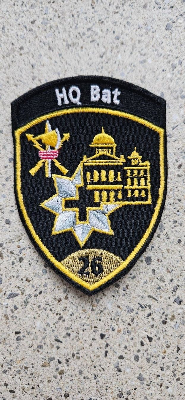 Schweizer Armee Placchette & Badge:  *** Badge HQ Bat ohne Klett ***  – Nuovo e nell'imballaggio originale da Riedholz venduto da fr_sIruP