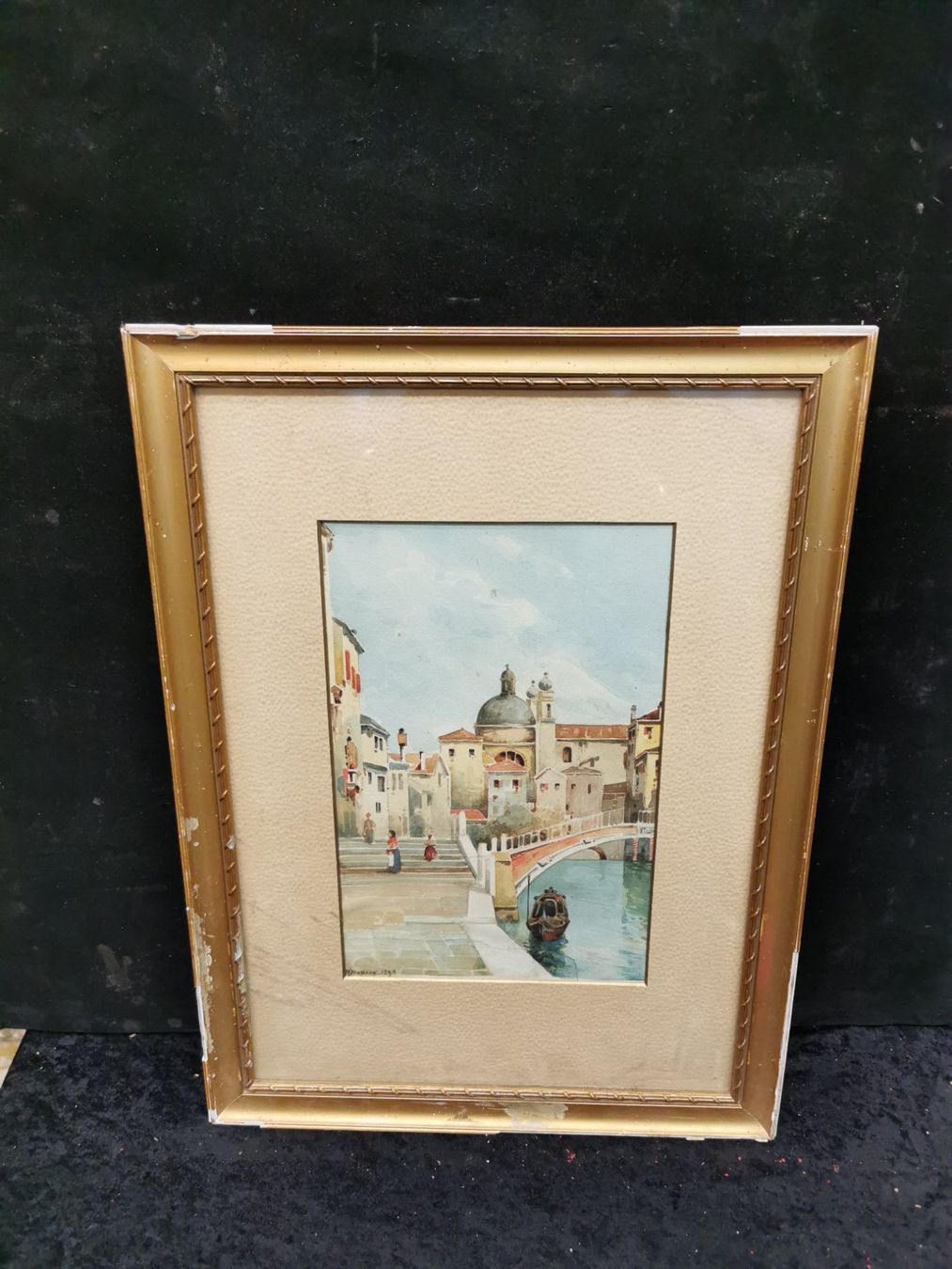 Gemälde: AQUARELLE SIGNÉE ET DATÉE 1905 – Gebraucht aus Genève von Qanil77