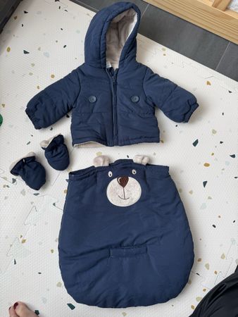 Baby Club Winter Set Gr. 56 - Jacke, Sack, Handschuhe