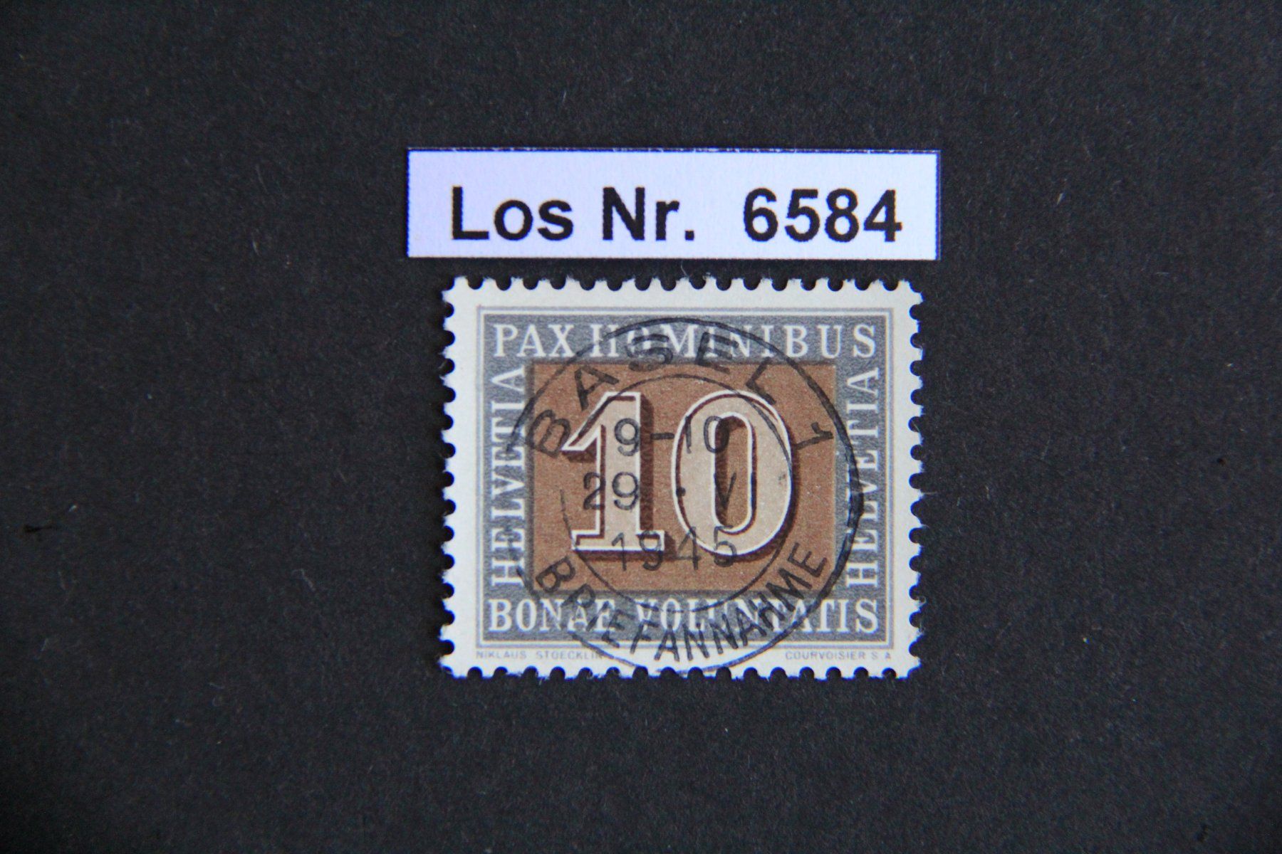 Alle Briefmarken: CH 1945 sauberer Vollstempel                        Los 6584 – Gebraucht aus Volken von jukon65