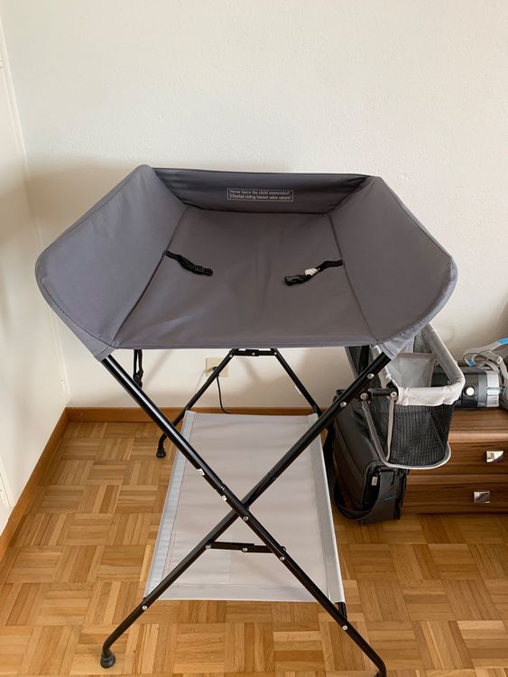 Wickeltisch Faltbar 3-in-1 Mit Rollen - Höhenverstellbar, 25kg Tragkraft, 80x66x98cm